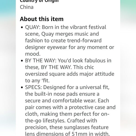 Quay Australia By The Way Tortoise Shell Sunglasses main image 8